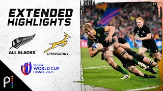 New Zealand v South Africa  2023 RUGBY WORLD CUP EXTENDED HIGHLIGHTS  102823  NBC Sports [upl. by Thorsten]