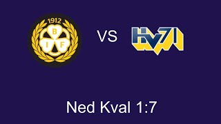 Brynäs IFHV71 Nedkval till hockeyallsvenskan 17 SHL [upl. by Noxin]