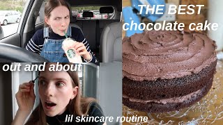 chocolate cake fun starbucks drinks and a GRWM [upl. by Sirovaj]