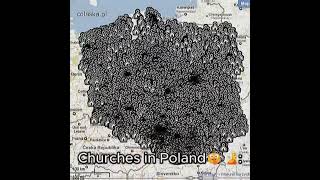 Churches in Poland☠️ shorts capcut edit geography mapper meme countries fyp [upl. by Hakeem]