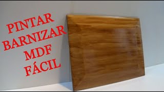 COMO PINTAR O BARNIZAR Y CREAR VETAS EN MDF  Juan Carlos Aquila [upl. by Todhunter]