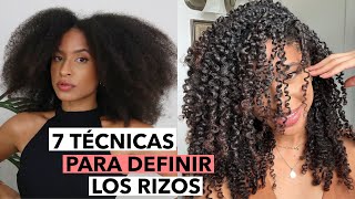 7 TÉCNICAS PARA DEFINIR LOS RIZOS  LAS MEJORES  FRIZZYDESI [upl. by Efal]