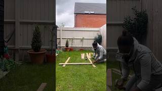 DIY vegetable planter from pallets shorts palletdiy [upl. by Karlens]