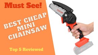 Best Cheap Mini Chainsaw  Must see reviews before you buy [upl. by Wenona]