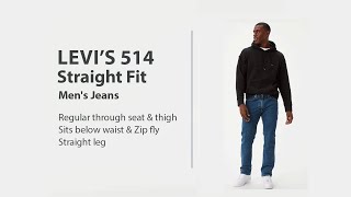 Levis 514 Straight Fit Mens Jeans  Jeans Advice [upl. by Repard]