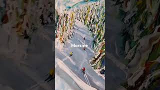 Morzine ski Painting Guess the piste skiresort skiing snowboarding morzine portesdusoleil [upl. by Avictor]