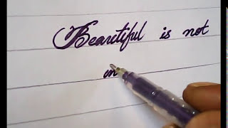 Handwriting  how to write with pen  CALLIGRAPHY [upl. by Anauqaj]