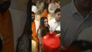 Shloka Ambani with Akash Ambani during Mass Wedding Celebration  ProMedia [upl. by Ivette]