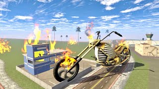 FRANKLIN FOUND GIANT GHOST RIDER BIKE  INDIAN BIKE DRIVING 3D [upl. by Aztiraj734]