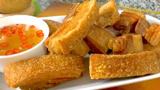 CRISPY LECHON KAWALI  How to Cook Super Crispy Fried Pork Belly [upl. by Fellner]