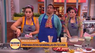 Receta Banderillas  Cocineros Mexicanos [upl. by Newlin]