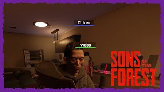 Charborg Streams  Sons of the Forest DAY 3 of surviving in the forest with criken and wobowobo [upl. by Yentruok]