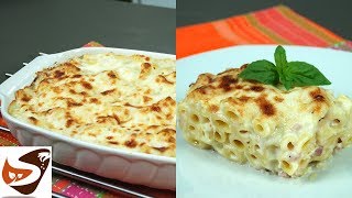 Pasta al forno con besciamella Semplice Veloce e Gustosa – Primi piatti  Pasticcio di pasta [upl. by Damaris]