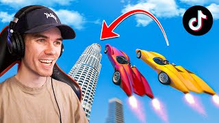 I Tried Impossible TikTok Stunts In GTA 5 [upl. by Lefton]