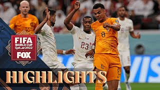 Netherlands vs Qatar Highlights  2022 FIFA World Cup [upl. by Pelag7]