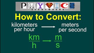 Converting kmh to ms EASY [upl. by Leuqram718]