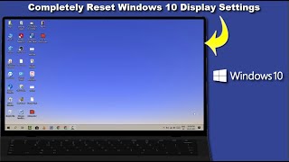 How to Reset Display Settings to Default on Windows 10 [upl. by Enoid]