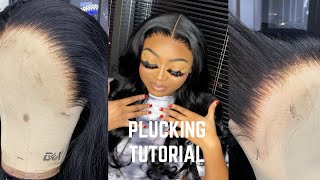 How To Pluck Your Lace Frontal Wig ‼️  WestKissHair [upl. by Eel]