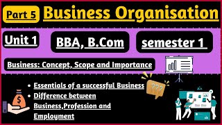 Essentials of successful business BusinessprofessionEmployment Business Organisation unit 1 [upl. by Duff]