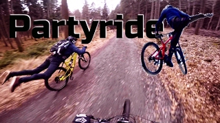 •Partyride 1•  Downhill Fun amp Fails  Mtb Rider 2017 [upl. by Rolyat]