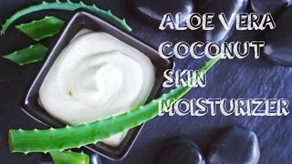 DIY 3Ingredient CoconutAloe Vera Skin Moisturizer [upl. by Alayne137]