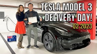 My first brand new car is a 2023 Tesla Model 3 Delivery Day Australia [upl. by Jolenta]