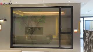 Custom design energy efficient thermal break aluminum profile frame triple glazing casement window [upl. by Okika192]