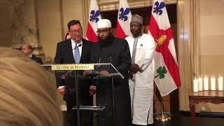 Montreal city hall honours victims of Quebec City mosque shooting [upl. by Jacky332]