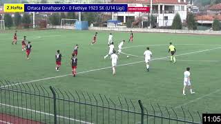 Ortaca Esnafspor 4  0 Fethiye 1923 SK I Muğla U14 Ligi Şampiyonası 2 Etap Grupları 2Tur [upl. by Ber]