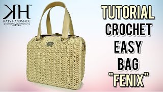 TUTORIAL BORSA UNCINETTO BAULETTO quotFENIXquot ● Katy Handmade [upl. by Vidovik642]