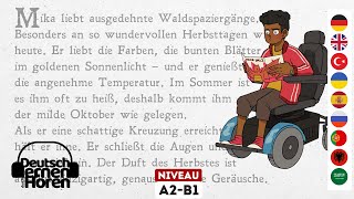 632 Deutsch lernen mit Geschichten  Deutsch lernen durch Hören  A2B1  Learn German with stories [upl. by Persons]