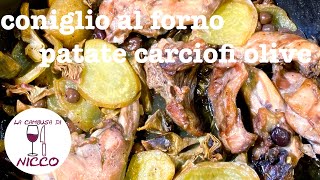 Il coniglio o pollo al forno come lo cucinava mia nonna [upl. by Enillebyam]