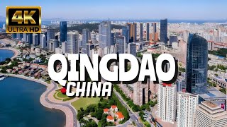 Qingdao China In 4K By Drone  Amazing View Of Qingdao China [upl. by Avehsile882]