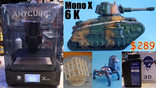 Anycubic Photon Mono X 6K  review setup resin 3d printer [upl. by Adlen]