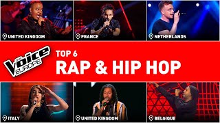 MINDBLOWING RAP amp HIP HOP Blind Auditions in The Voice  TOP 6 [upl. by Layla759]