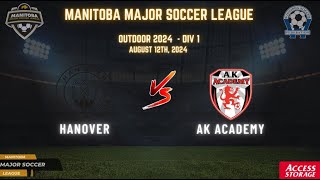 August 11th WSF Div 1 Hanover vs Ak Academy [upl. by Aseek]