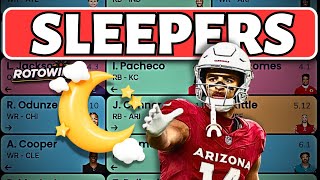 5 WR Sleepers Nobody is talking aboutyet II 2024 Fantasy Football [upl. by Pitchford380]