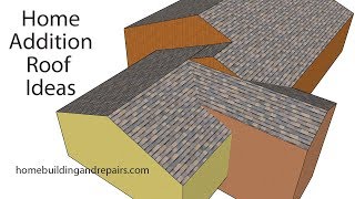 Home Addition Roof Design Ideas When Dealing With Offset Gable And Different Height Floors [upl. by Lawtun]