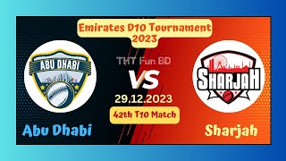 Abu Dhabi vs Sharjah  ABD v SHA  Emirates D10 Tournament Live Score Streaming amp Updates 2023 [upl. by Damek]