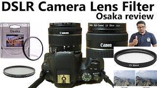 Hindi  DSLR Camera Lens Filter Osaka review  UV amp Polarise [upl. by Nerrol17]