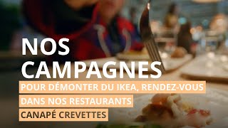 Pour démonter du IKEA rendezvous dans nos restaurants  Canapé crevettes [upl. by Catina]