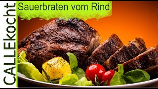 Rheinischen Sauerbraten vom Rind selber machen  Rezept [upl. by Darra109]