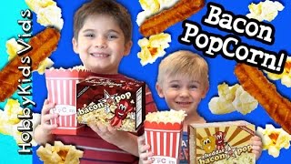 Bacon POPCORN HobbyPig HobbyFrog Make and Try Bacon Popcorn by HobbyKidsVids [upl. by Duax]