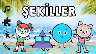 Şekiller Şarkısı Şekilleri Öğrenelim ve Etkinlikler Yapalım [upl. by Annawit697]