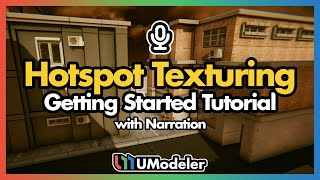 Hotspot Texturing Getting Start tutorial with UModeler in Unity [upl. by Maillij23]