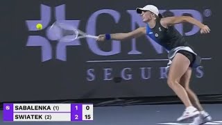 DRAMA UNFOLDS 🇵🇱 SWIATEK VS SABALENKA IN INTENSE WTA FINALS SEMIFINAL [upl. by Yarased]