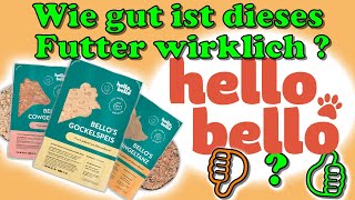 Hello Bello Hundefutter  Wie gut ist es wirklich 🤔  Hundefuttertest Hello Bello Nassfutter [upl. by Wolsniw]