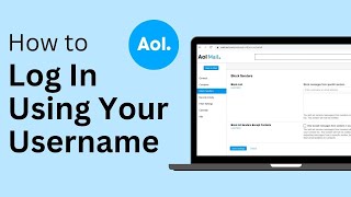 AOL Mail Login Using Username AOL Mail Log In Tutorial For Beginners [upl. by Wendall]