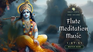 Sweet Flute Lord Krishna  Flute Meditation Music  Mind Relief  Sleep Relaxing Music [upl. by Otrebtuc904]