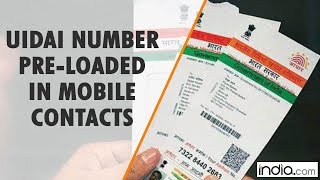 Check your phone now UIDAI number is preloaded in mobile contacts and people are shocked [upl. by Sherer333]